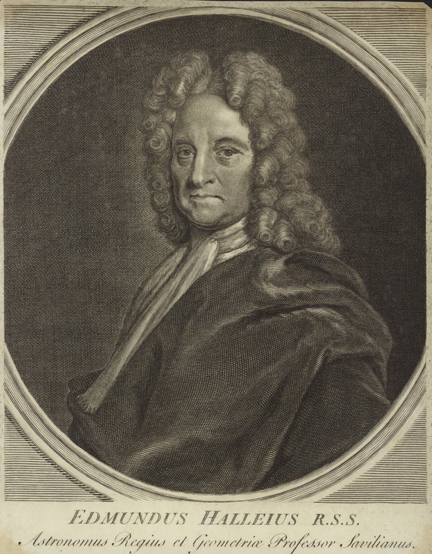 Portret Edmonda Halleya autorstwa English School