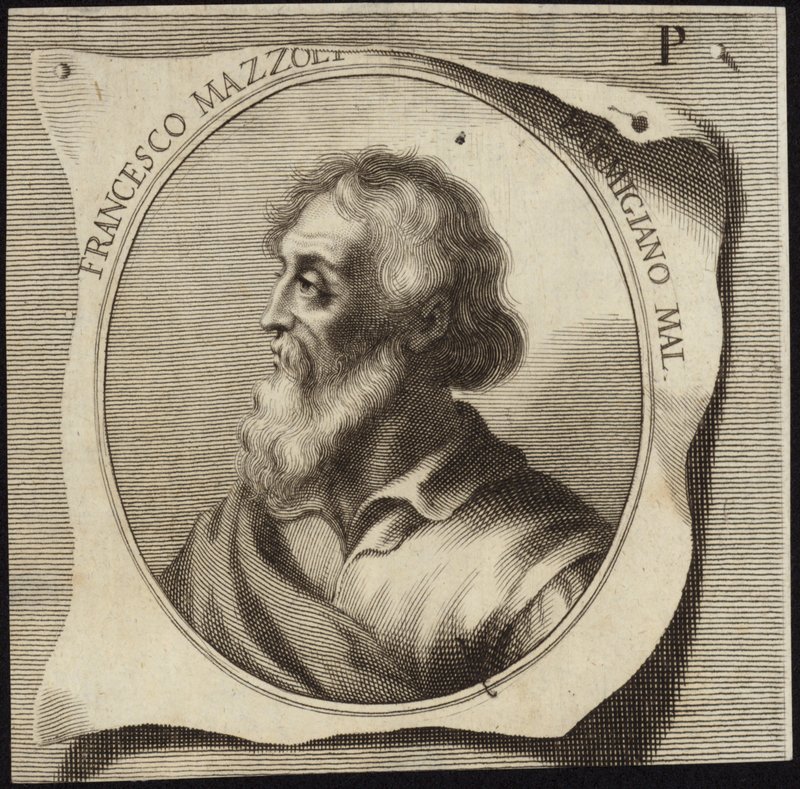 Portret Francesco Mazzola .a autorstwa English School