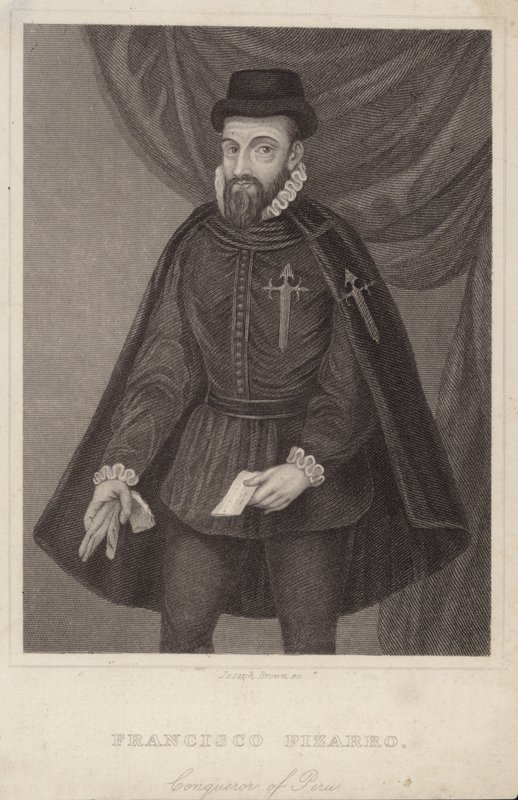 Portret Francisco Pizarro autorstwa English School
