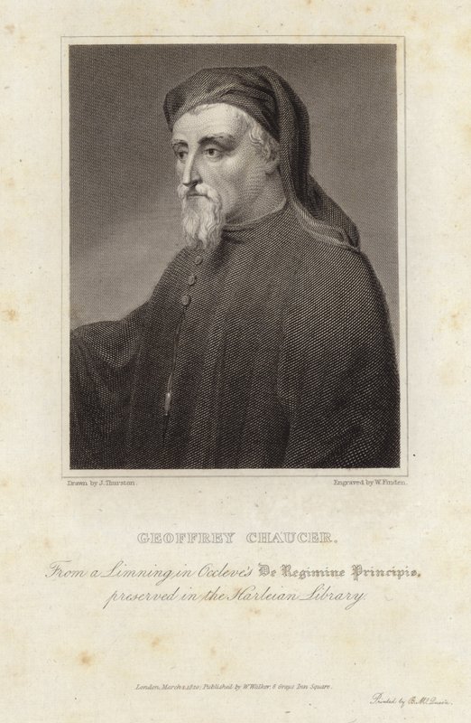 Portret Geoffreya Chaucera autorstwa English School