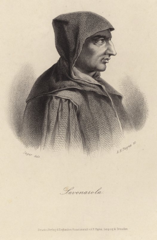 Portret Girolamo Savonaroli autorstwa English School