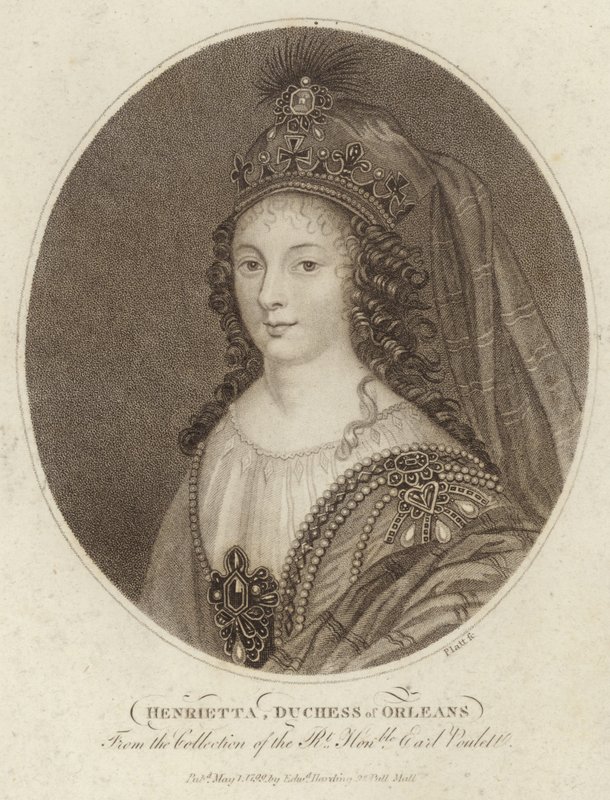 Portret Henrietty, księżnej Orleanu autorstwa English School