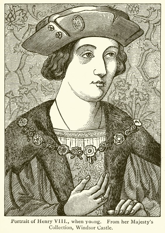Portret Henryka VIII, gdy młody autorstwa English School