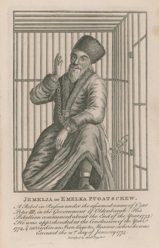 Portret Jemelji lub Emelki Pugatschew autorstwa English School