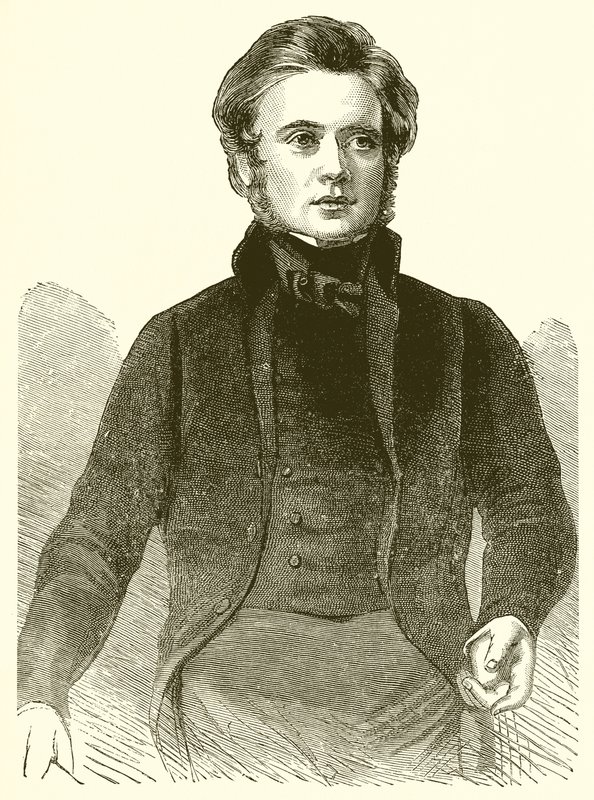 Portret Johna Brighta w 1843 r. autorstwa English School