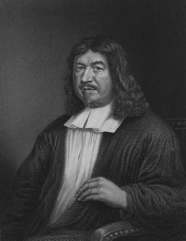 Portret Johna Bunyana (grafika) autorstwa English School