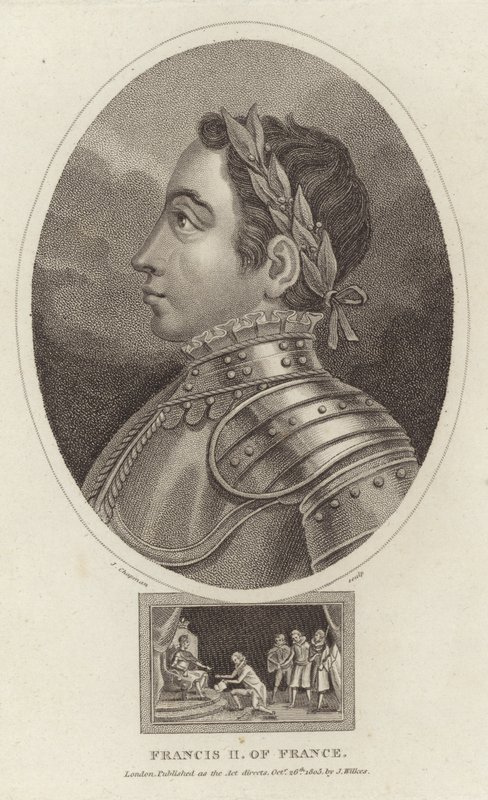 Portret króla Francji Franciszka II autorstwa English School