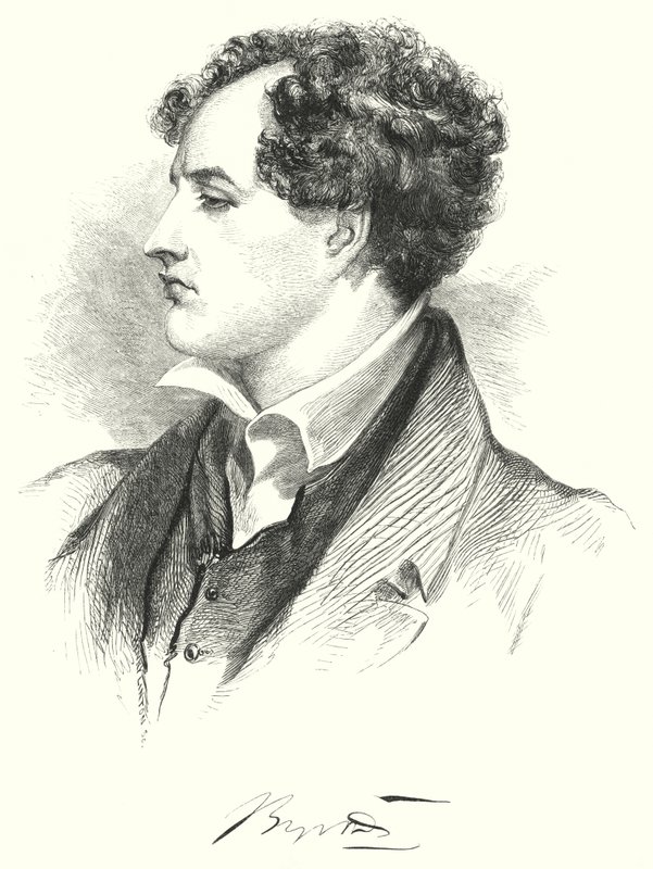Portret Lorda Byron autorstwa English School