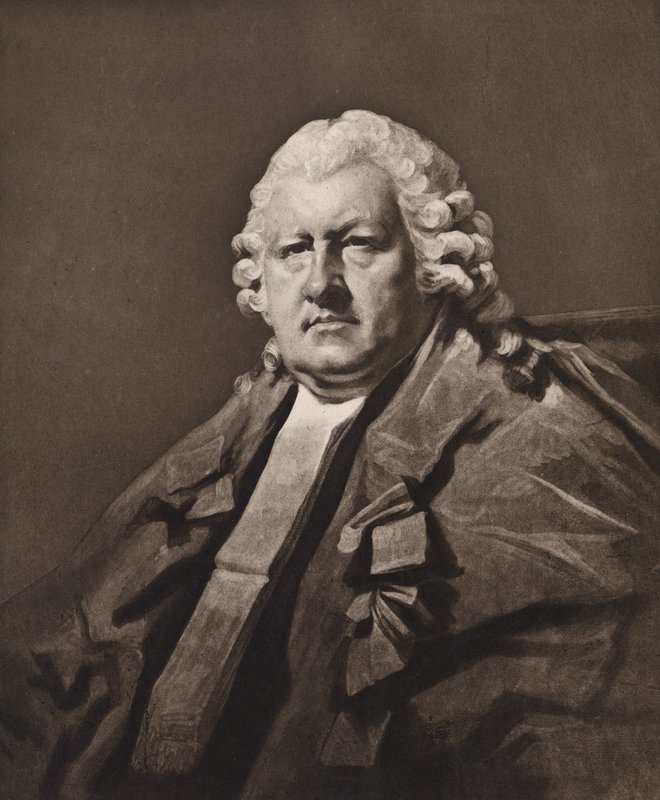Portret Lorda Newtona, według Raeburna (litografia) autorstwa English School