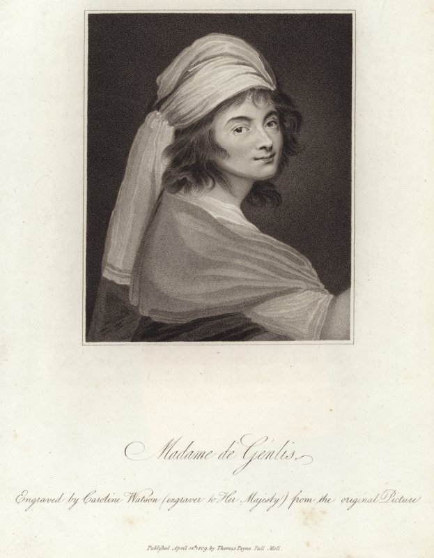 Portret Madame de Genlis autorstwa English School