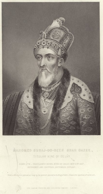 Portret Mahomeda Suraj-u-Din Shah Ghazi autorstwa English School