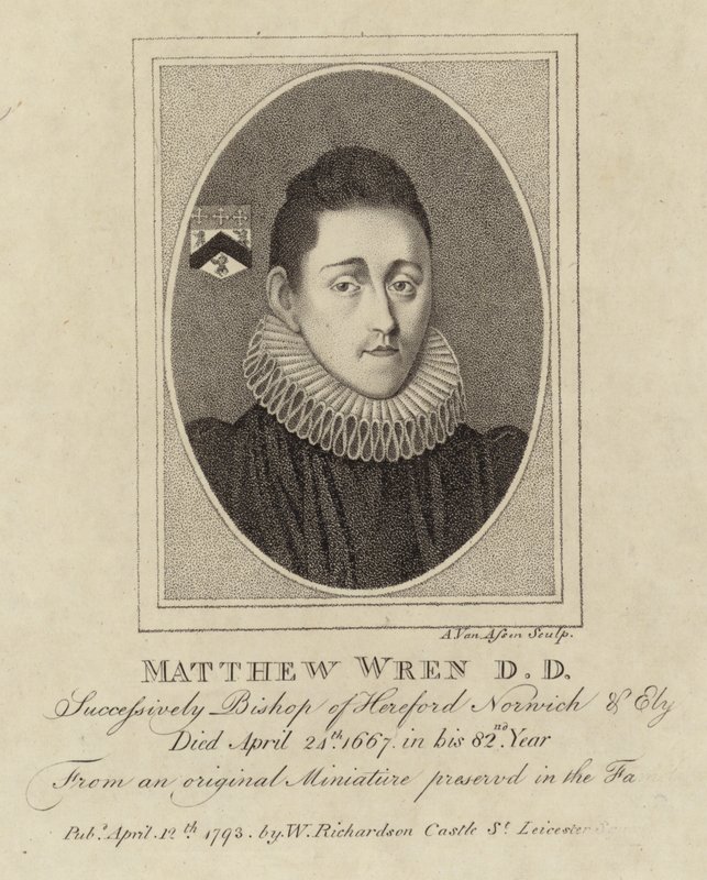 Portret Mateusza Wrena autorstwa English School
