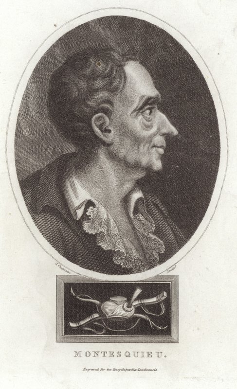 Portret Monteskiusza autorstwa English School