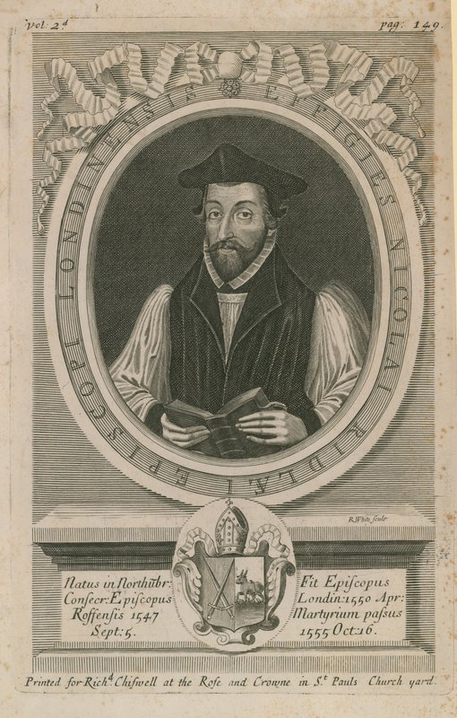 Portret Nicholasa Ridleya autorstwa English School