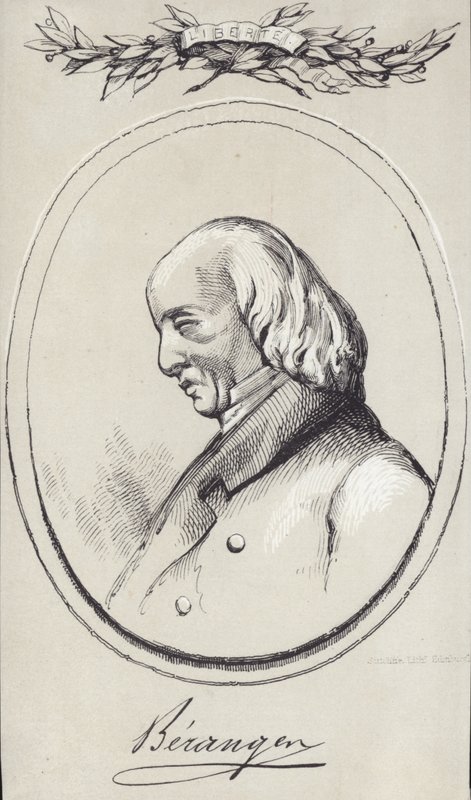 Portret Pierre-Jeana de Beranger autorstwa English School