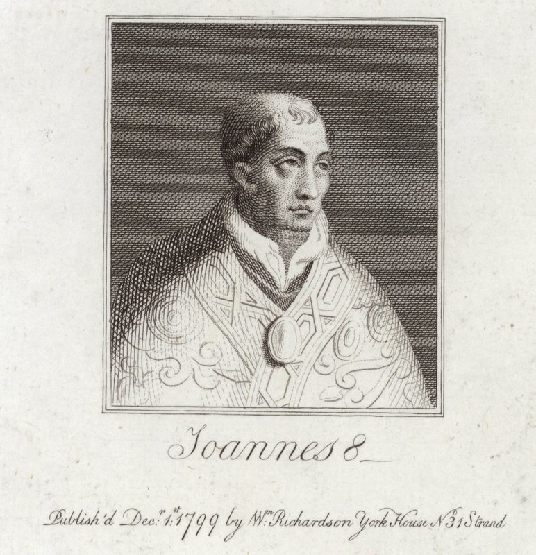 Portret papieża Jana VIII autorstwa English School
