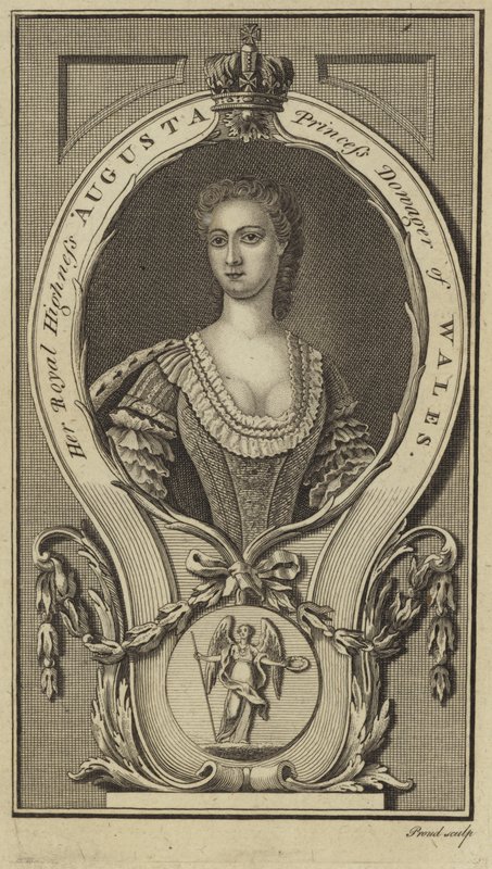 Portret księżniczki Augusty Saxe-Gotha-Altenburg autorstwa English School