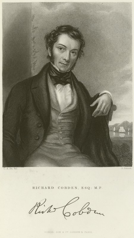 Portret Richarda Cobdena autorstwa English School