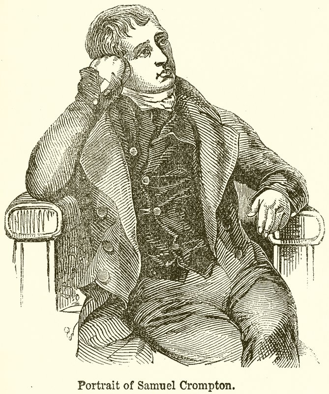 Portret Samuela Cromptona autorstwa English School