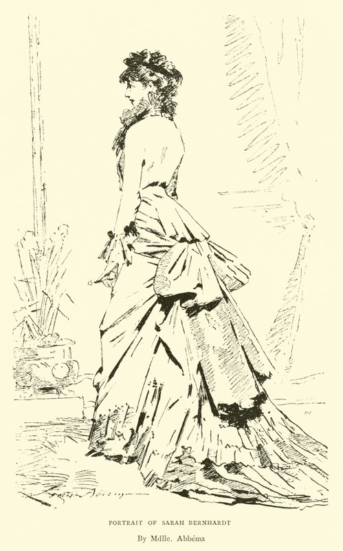 Portret Sary Bernhardt autorstwa English School
