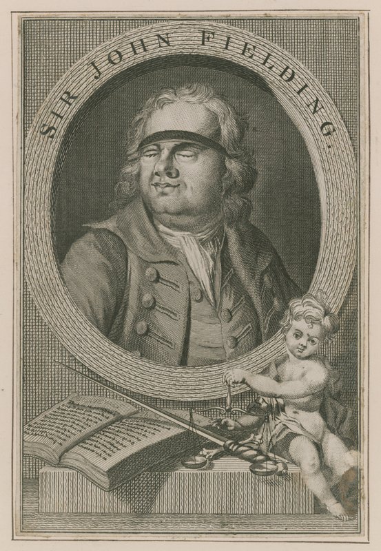 Portret Sir Johna Fieldinga autorstwa English School