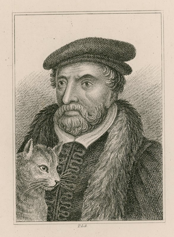 Portret Sir Richarda Whittingtona i kota, inaczej Dicka Whittingtona, burmistrza Londynu autorstwa English School