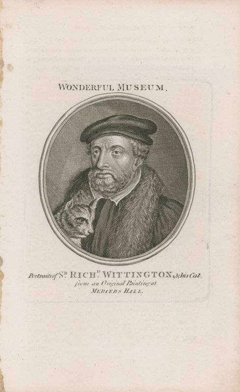 Portret Sir Richarda Whittingtona i jego kota autorstwa English School