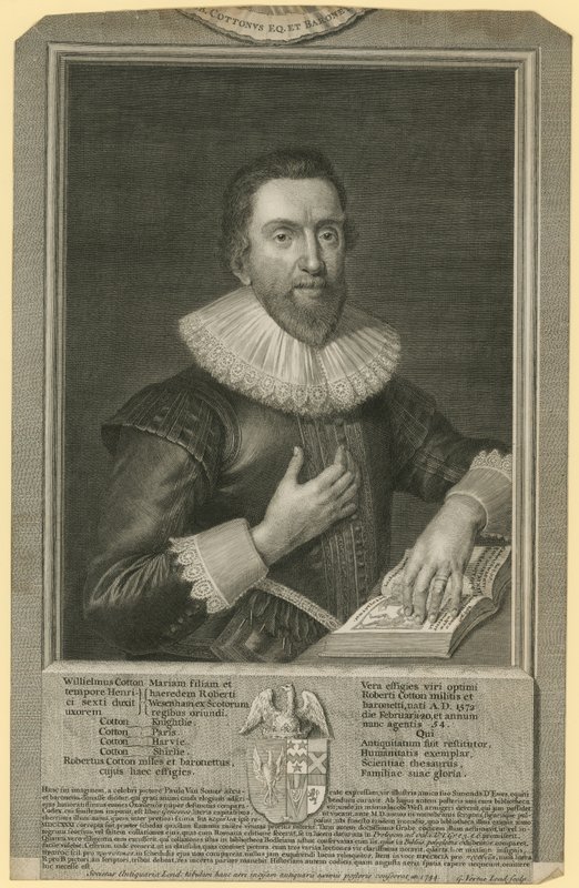 Portret sir Roberta Cottona autorstwa English School
