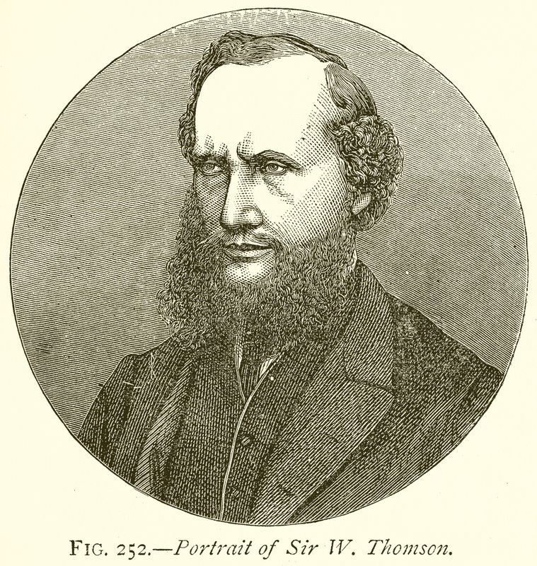 Portret Sir W. Thomsona autorstwa English School