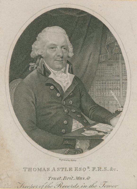 Portret Thomasa Astlea autorstwa English School