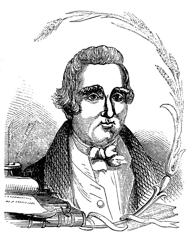 Portret Williama Cobbetta (rycina) autorstwa English School