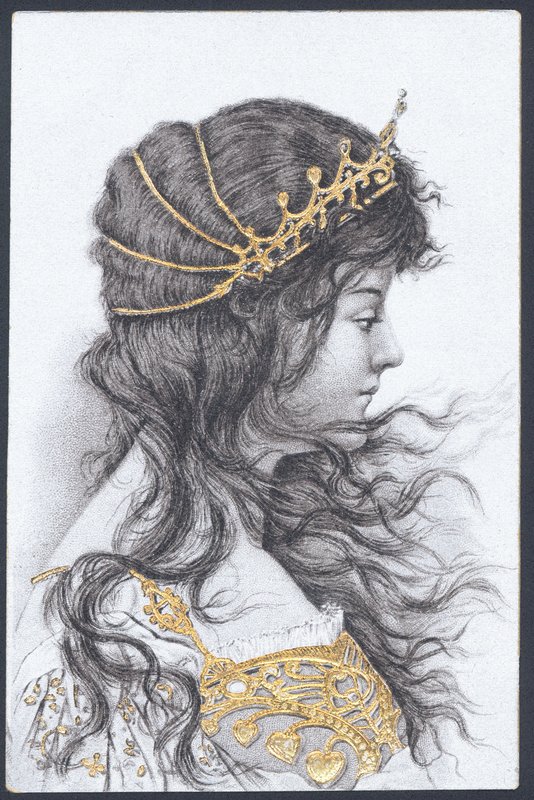 Portret dziewczyny autorstwa English School