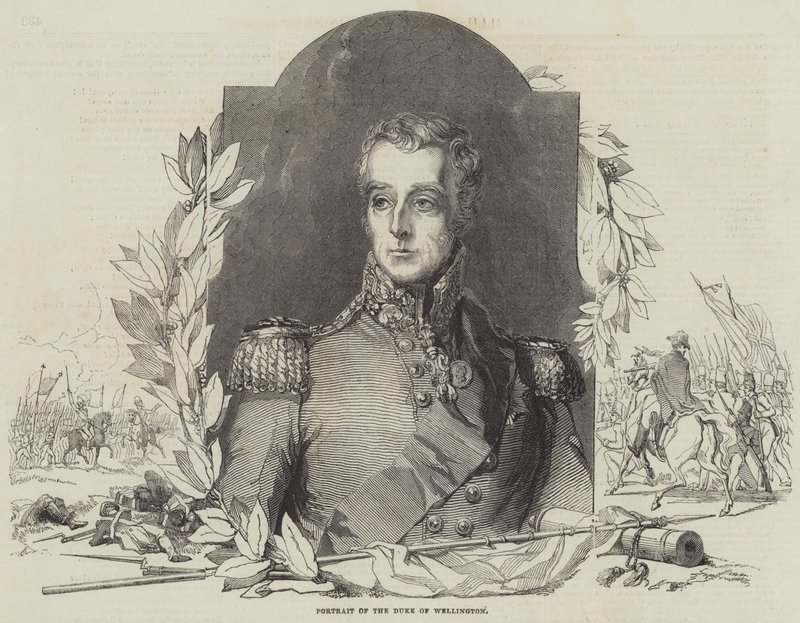 Portret księcia Wellington (rycina) autorstwa English School