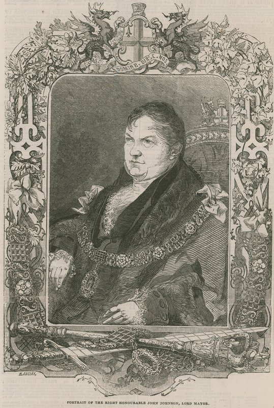 Portret szanowanego Johna Johnsona, Lorda Burmistrza autorstwa English School