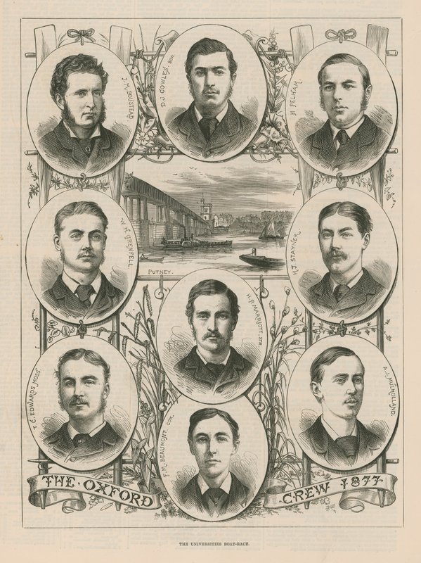 Portrety załogi Oxfordu z 1877 r. autorstwa English School