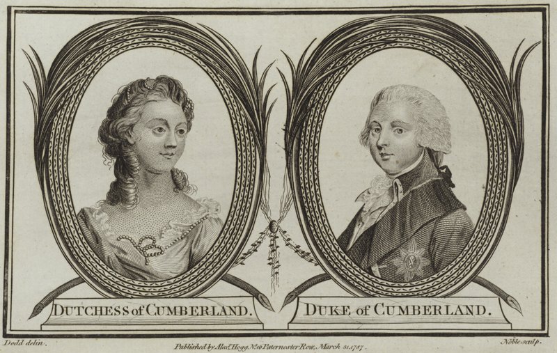 Portrety księżnej i księcia Cumberland autorstwa English School