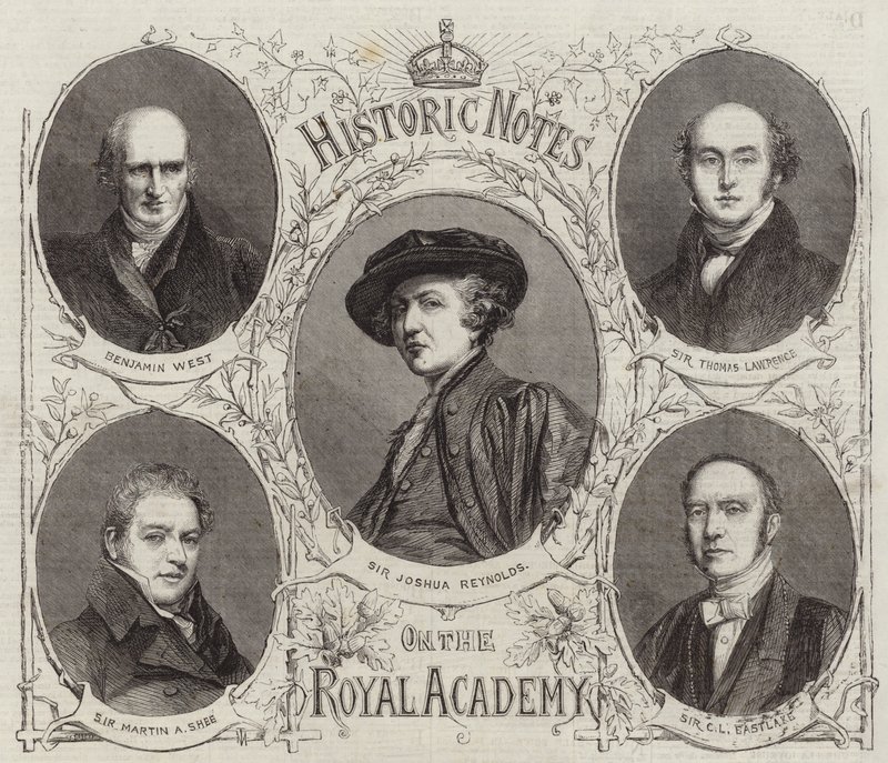 Portrety prezesów Akademii Królewskiej autorstwa English School
