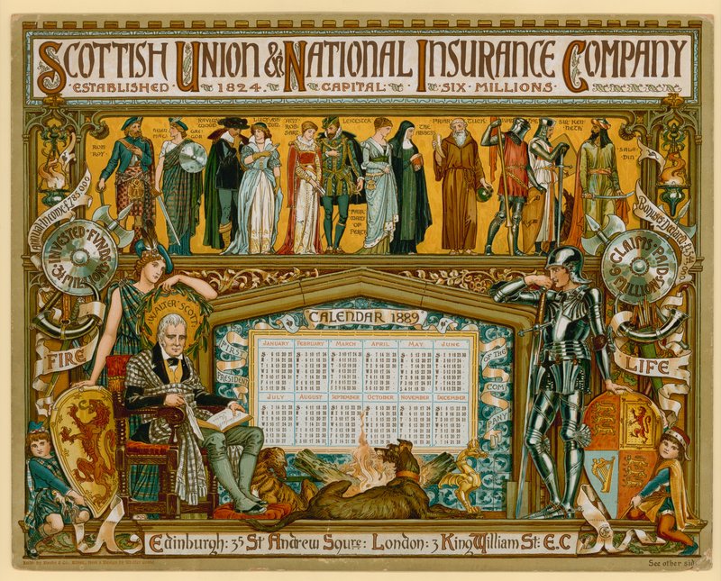 Plakat dla Scottish Union & National Insurance Company autorstwa English School