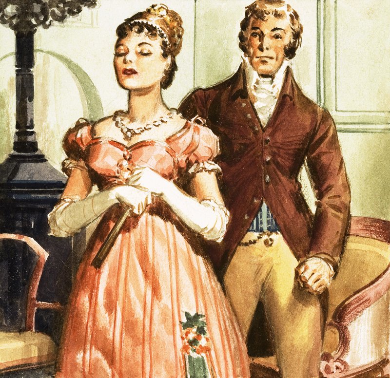 Elżbieta i pan Darcy z "Dumy i uprzedzenia autorstwa English School