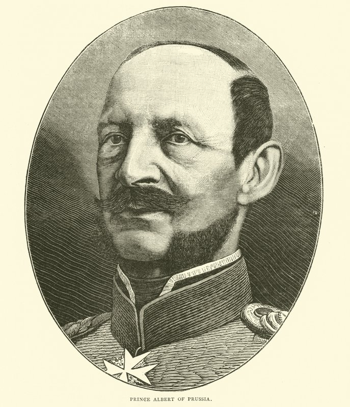 Książę Albert Pruski, październik 1870 autorstwa English School