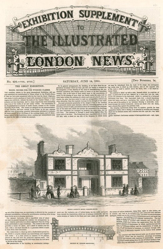 Prince Alberts Model Lodge, Wielka Wystawa, 1851 autorstwa English School