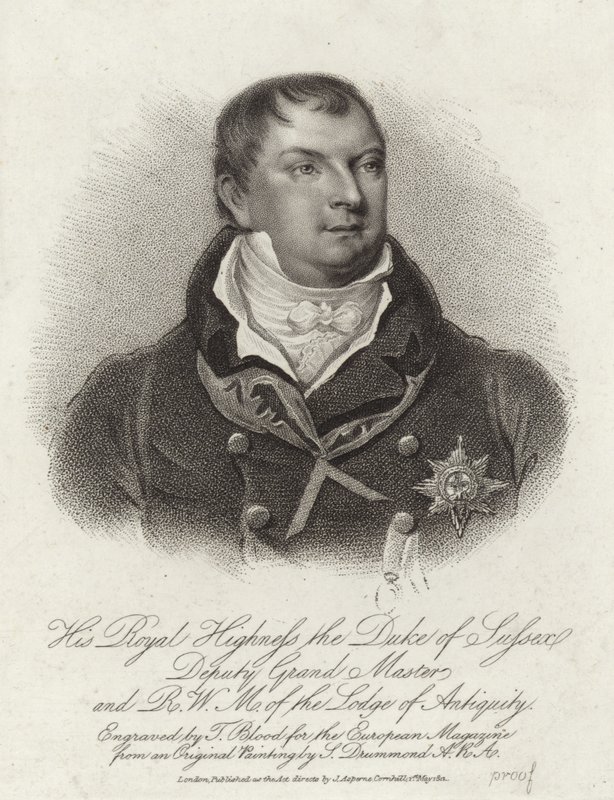 Książę Augustus Fryderyk, książę Sussex autorstwa English School
