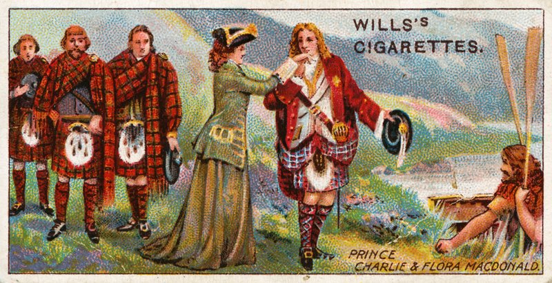 Książę Charlie i Flora Macdonald autorstwa English School