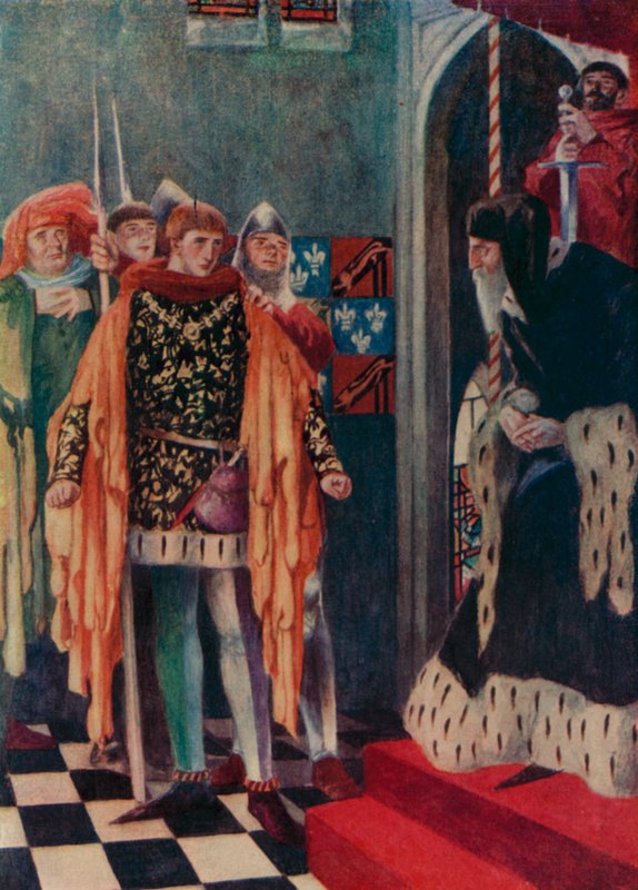 Książę Henryk i sędzia Gascoigne autorstwa English School