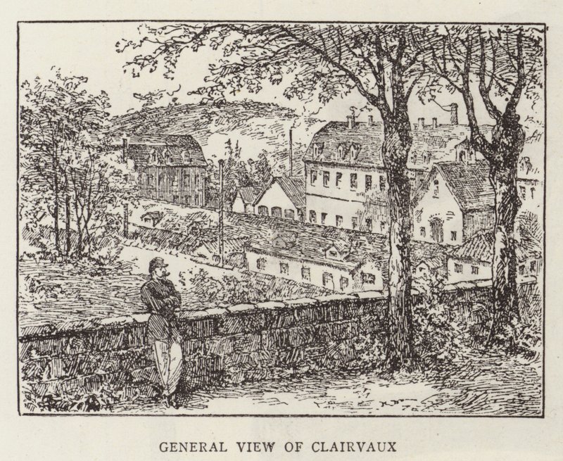Książę Krapotkine w Clairvaux (grawerowanie) autorstwa English School