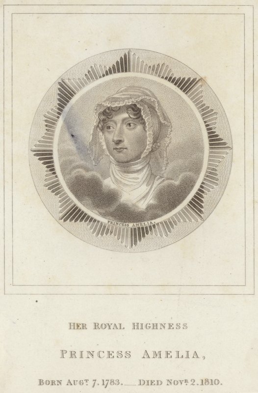 Księżniczka Amelia z Wielkiej Brytanii autorstwa English School