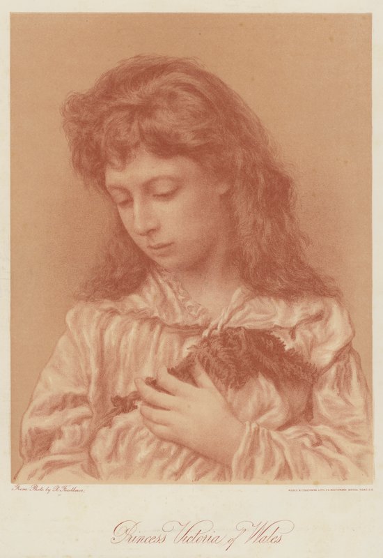 Księżniczka Wiktoria Walii (chromolitho) autorstwa English School