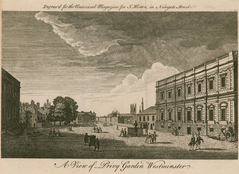 Prywatny ogród Westminster autorstwa English School