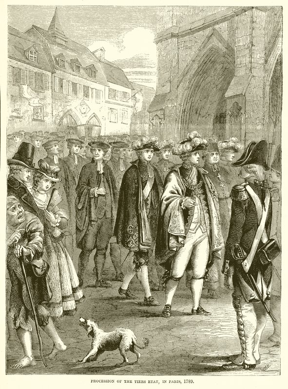 Procesja Tiers Etat, Paryż, 1789 autorstwa English School