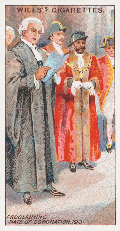 Ogłoszenie daty koronacji, 1901 autorstwa English School